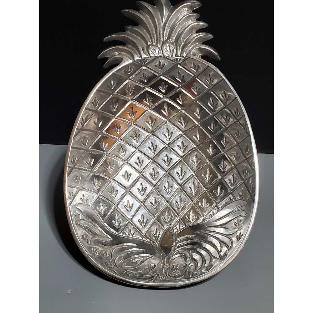Pewter Pineapple Shaped Serving Bowl